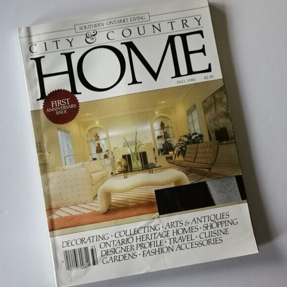 Fall 1983 City & Country Home Magazine Cdn Toronto Vintage Maloney Estate - Picture 1 of 6
